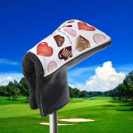 Funda Para Palo De Golf Paz personalizada Amor Chocolate Candy Heart