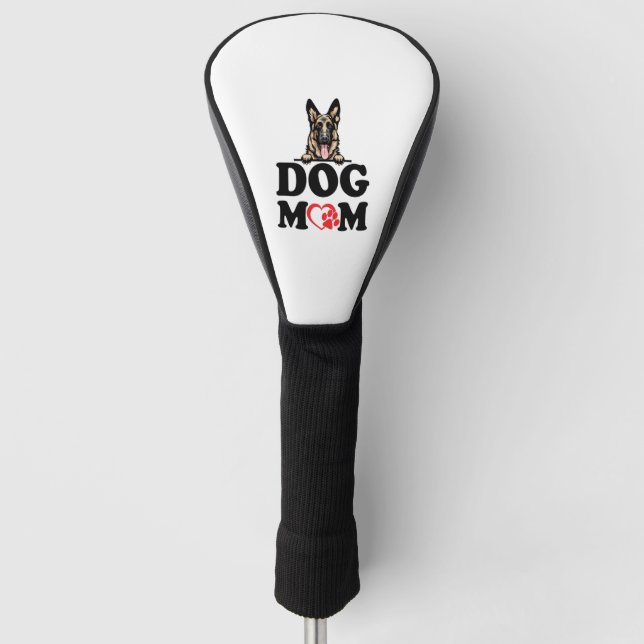 Funda Para Palo De Golf Pegatinas del Pastor Alemán - Madre del Perro Past (Anverso)