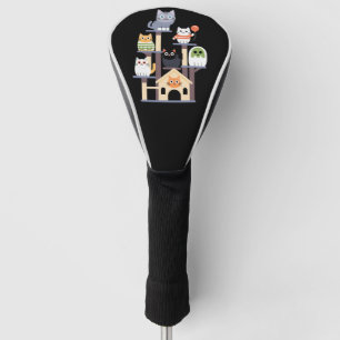 Funda Para Palo De Golf Películas de terror de gatos divertidos Gatos lind