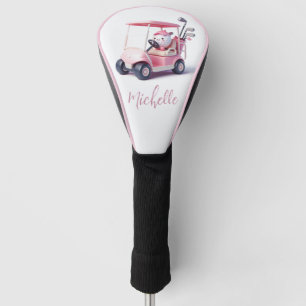 Funda Para Palo De Golf Pelota de golf Cute al conducir un carrito de golf