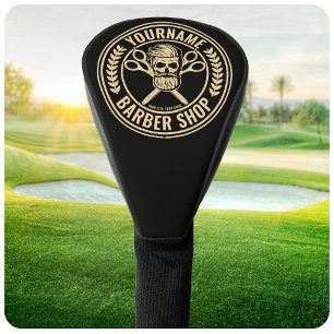 Funda Para Palo De Golf Peluquería Personalizada Skull Rockabilly Salón