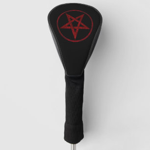 Funda Para Palo De Golf Pentagram del diablo Rojo