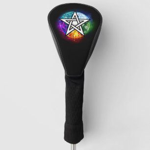 Funda Para Palo De Golf Pentagrama de Wiccan