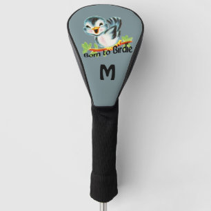 Funda Para Palo De Golf Pequeño pájaro retro lindo llevado para birdie c