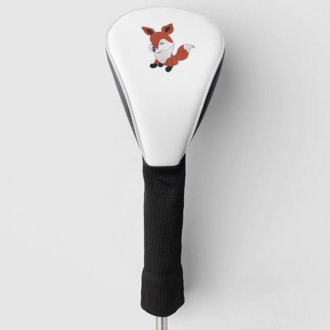 Funda Para Palo De Golf Pequeño zorro sonriente (Anverso)