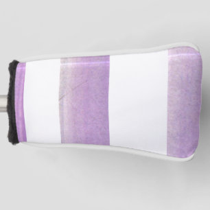Funda Para Palo De Golf Perfección morada y blanca