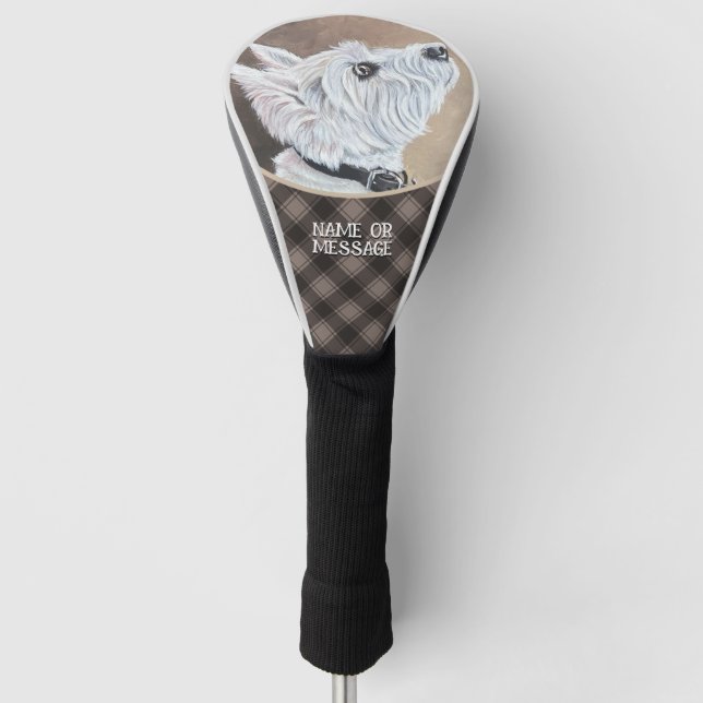 Funda Para Palo De Golf Perfil B de Westie (Anverso)