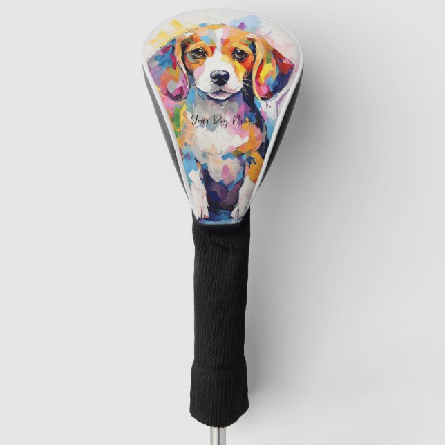Funda Para Palo De Golf Perrito de perro de beagle super lindo 001 - Xeno  (Anverso)