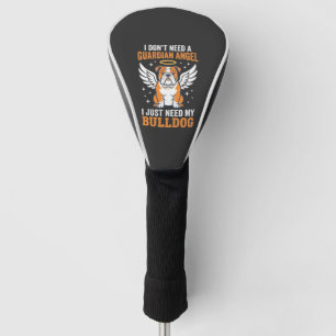Funda Para Palo De Golf Perro ángel de la guarda Bulldog