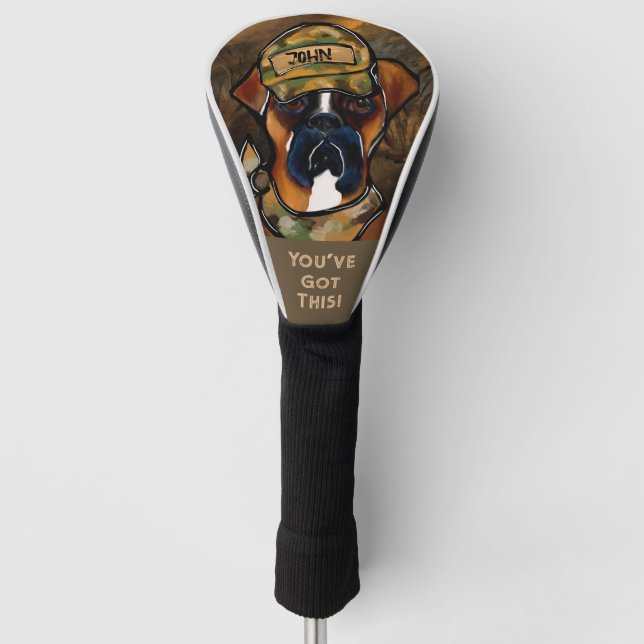 Funda Para Palo De Golf Perro Boxer (Anverso)