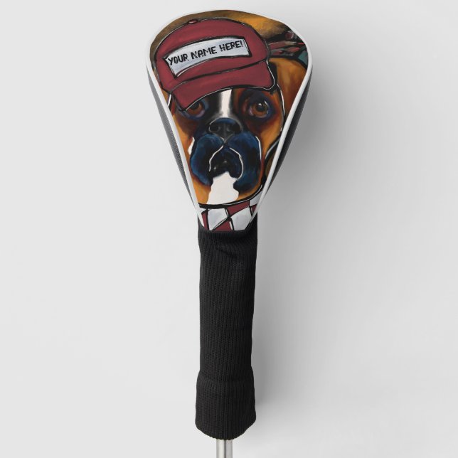 Funda Para Palo De Golf Perro Boxer (Anverso)