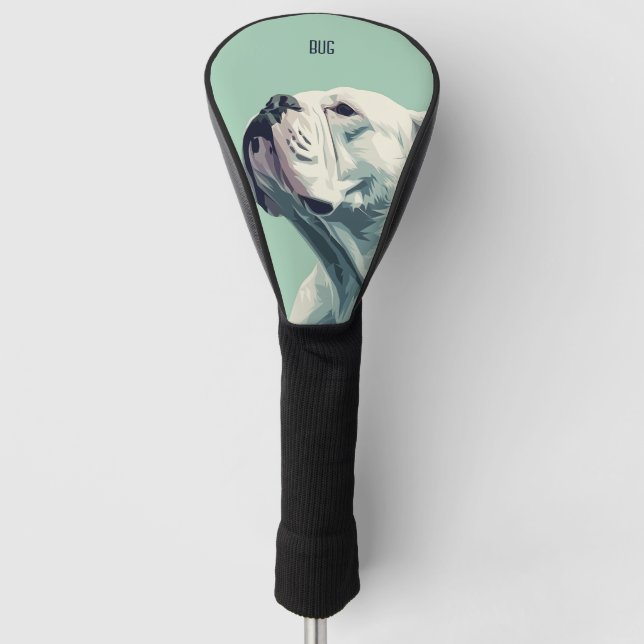 Funda Para Palo De Golf Perro bulldog (Anverso)