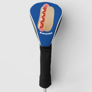 Funda Para Palo De Golf Perro caliente divertido lindo personalizado Weine