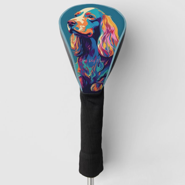 Funda Para Palo De Golf Perro Cocker Spaniel 001 - Bruno Pokopen (Anverso)