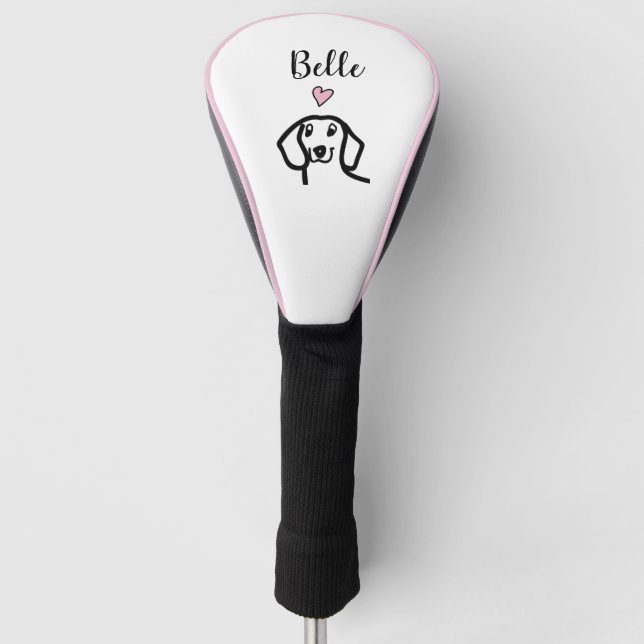 Funda Para Palo De Golf Perro Dachshund (Anverso)