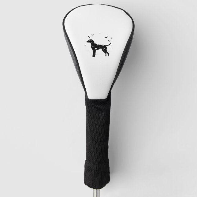 Funda Para Palo De Golf Perro dálmata - Halloween Moon Silhouette Classic (Anverso)