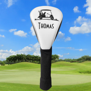 Funda Para Palo De Golf Perro de aguas retriever dorado en el nombre del c