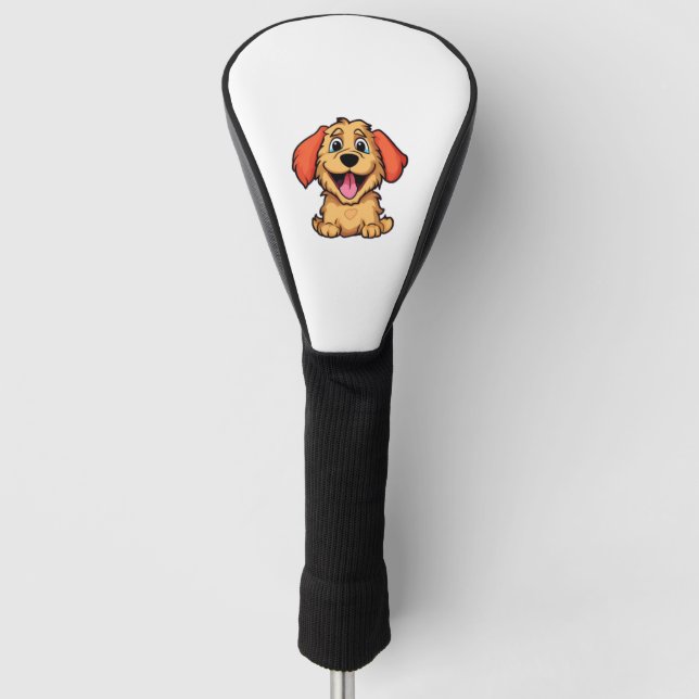 Funda Para Palo De Golf Perro de dibujos animados 3 (Anverso)
