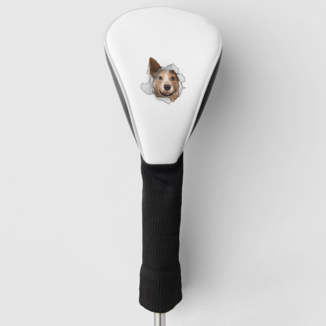 Funda Para Palo De Golf Perro de ganado australiano (Anverso)