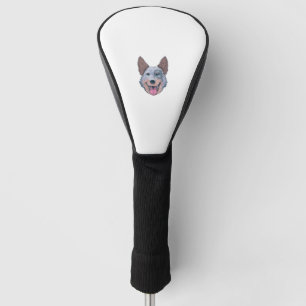 Funda Para Palo De Golf Perro de ganado australiano feliz