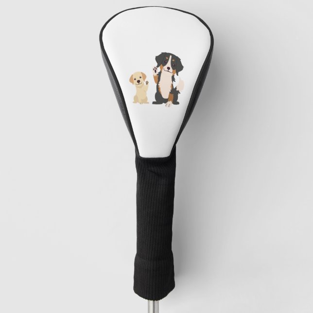 Funda Para Palo De Golf perro de montaña de bernesa (Anverso)