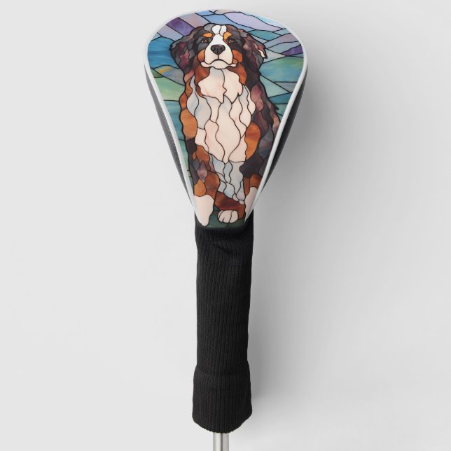 Funda Para Palo De Golf Perro de montaña de Bernese (Anverso)