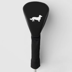 Funda Para Palo De Golf Perro de pelo largo dachshund Silueta regalo de Da