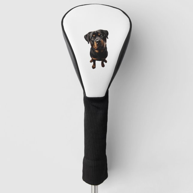 Funda Para Palo De Golf perro de rottweiler (Anverso)