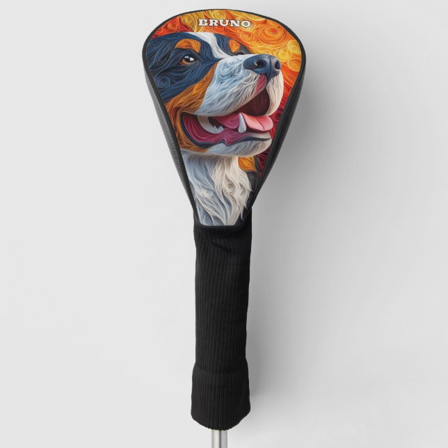 Funda Para Palo De Golf Perro de San Bernardo (Anverso)