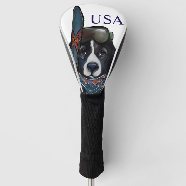 FUNDA PARA PALO DE GOLF PERRO DE TERRA NOVA  (Anverso)