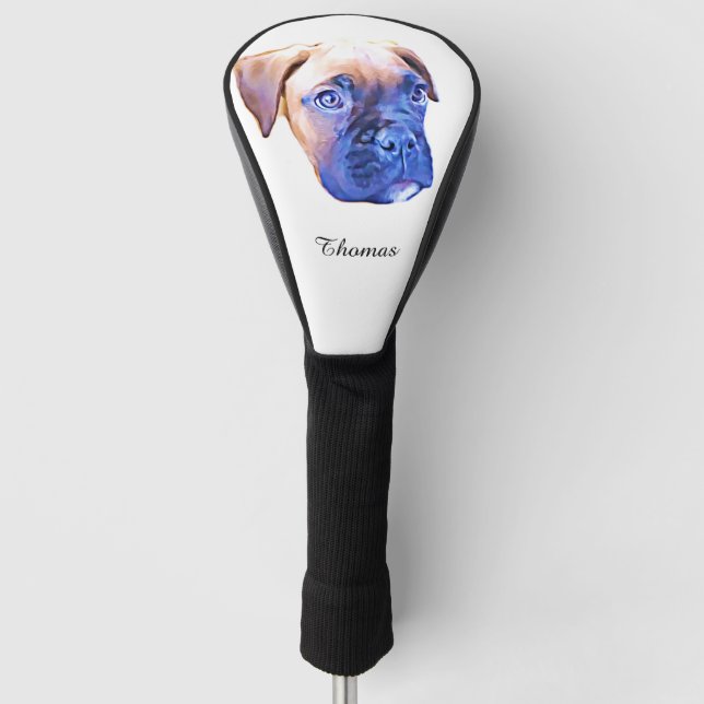 Funda Para Palo De Golf Perro del boxeador (Anverso)