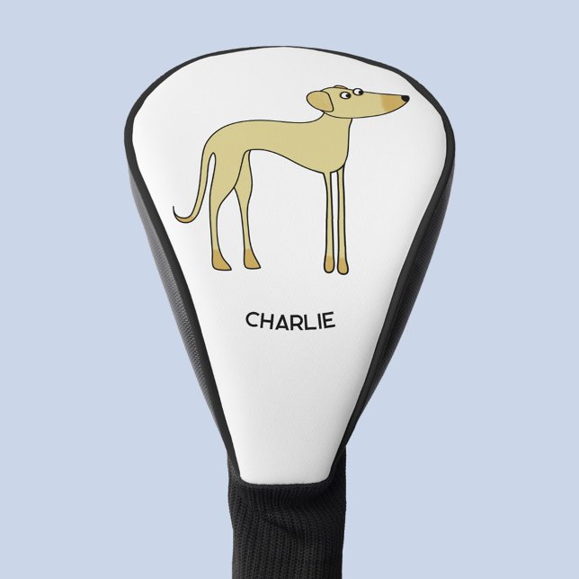 Funda Para Palo De Golf Perro divertido personalizado (Fun Sloughi Arabian Greyhound dog personalized golf head cover)
