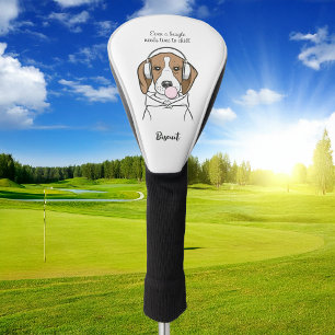 Funda Para Palo De Golf Perro escalofriante con Bubblegum Cute Gracioso Be