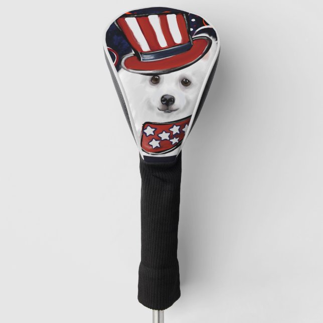 Funda Para Palo De Golf Perro Esquimal Americano (Anverso)