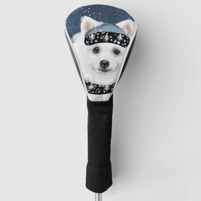 Funda Para Palo De Golf Perro Esquimal Americano (Anverso)