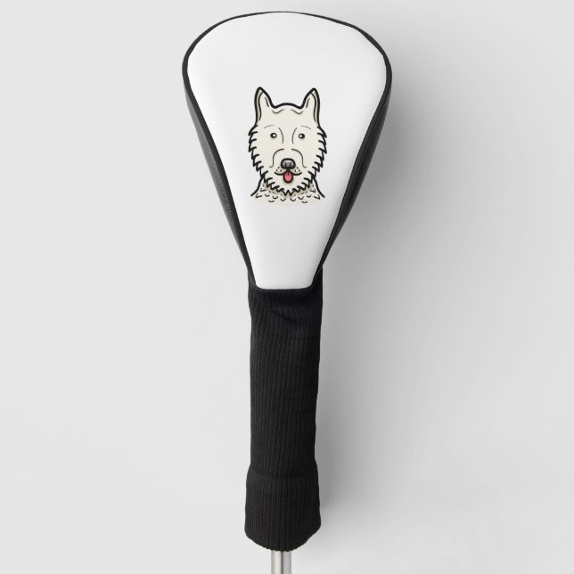 Funda Para Palo De Golf Perro esquimal americano (Anverso)