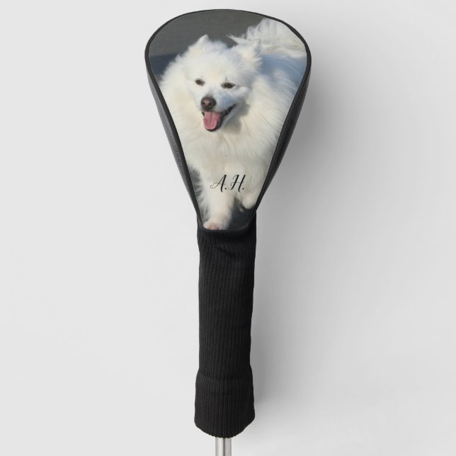 Funda Para Palo De Golf Perro esquimal americano monogramado (Anverso)