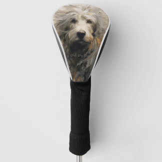 Funda Para Palo De Golf Perro Goldendoodle en el viento 001 - Yacobsen Der