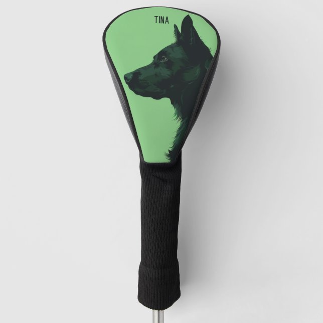 Funda Para Palo De Golf Perro pastor alemán (Anverso)