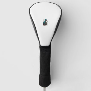 Funda Para Palo De Golf Perro PitBull jugando rock de guitarra eléctrica