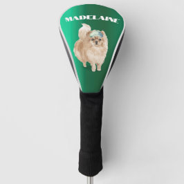 Funda Para Palo De Golf Perro Pomerania Lover Green Personal