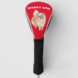 Funda Para Palo De Golf Perro Pomeranian Lover Red Personal