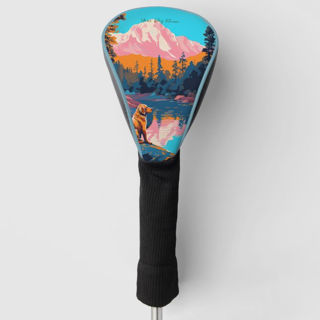 Funda Para Palo De Golf Perro recuperador de oro 003 - Bruno Pokopen (Anverso)