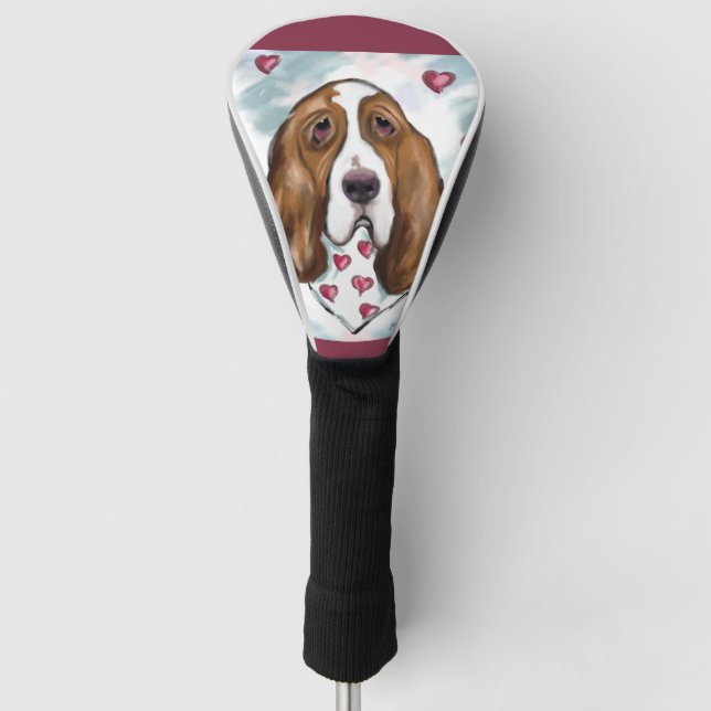 FUNDA PARA PALO DE GOLF PERRO SABUESO (Anverso)