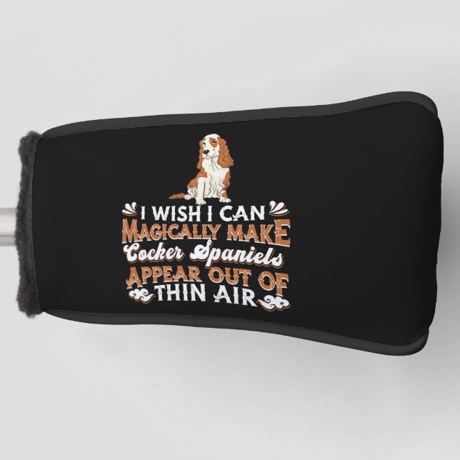 Funda Para Palo De Golf Perros de Cocker Spaniel (Anverso)