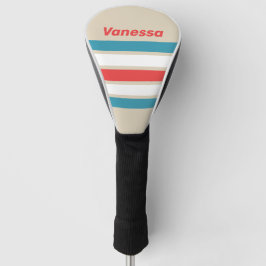 Funda Para Palo De Golf Perseguidor de Nubes a Través de Rayas con Nombre