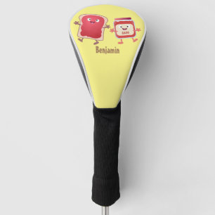 Funda Para Palo De Golf Personajes divertidos de la caricatura sobre pan y
