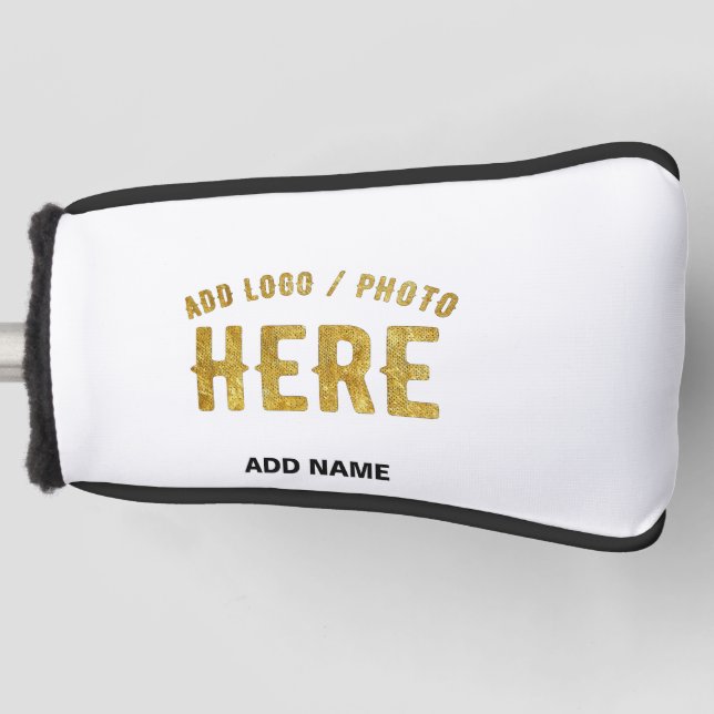 FUNDA PARA PALO DE GOLF PERSONALIZABLE MODERNO ESTILO BLANCO VERIFICADO MA (Anverso)