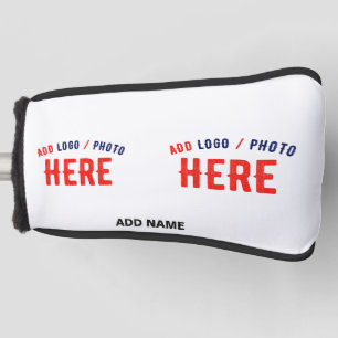 FUNDA PARA PALO DE GOLF PERSONALIZABLE MODERNO ESTILO BLANCO VERIFICADO MA