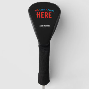 FUNDA PARA PALO DE GOLF PERSONALIZABLE MODERNO ESTILO NEGRO VERIFICADO MAR